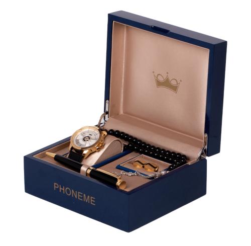 طقم قلم كبك ساعة فاخر