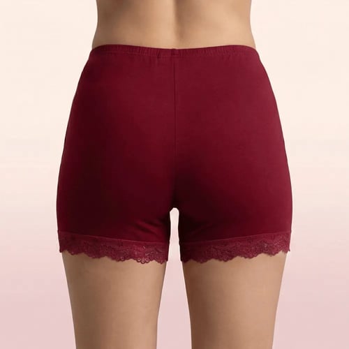 شورت فيسكوز ملون مع دانتيل من تحت ( 6 حبات ) متعدد...
