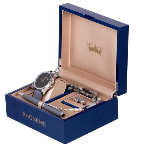 طقم قلم كبك ساعة فاخر