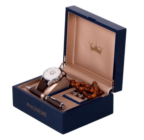 طقم قلم كبك ساعة فاخر