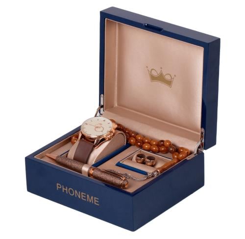 طقم قلم كبك ساعة فاخر