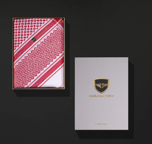 شماغ فرانشيسكو دانتي أحمر