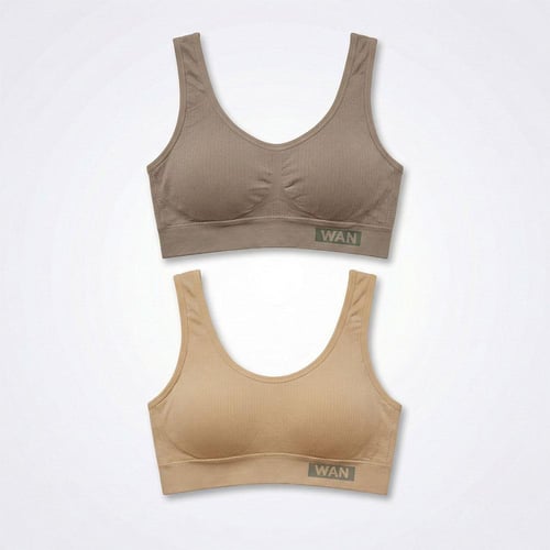 حمالة صدر مقلمة بحشوة بسير عريض ( 6 حبات )