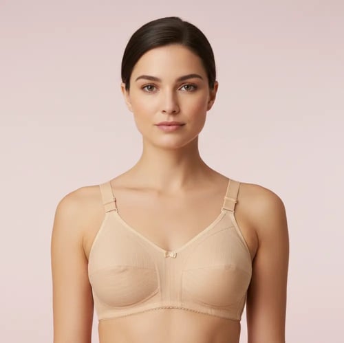 حمالة صدر مقلمة قطن بسير عادي ( 6 حبات )