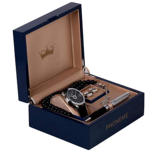 طقم قلم كبك ساعة فاخر