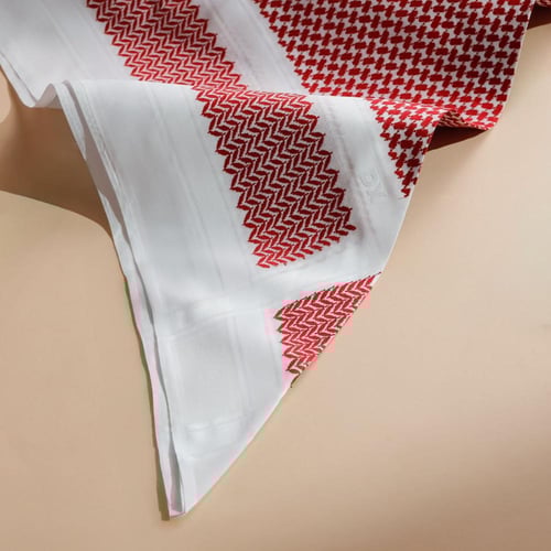 شماغ دي اكس DX خطوط بيضاء احمر ولادي