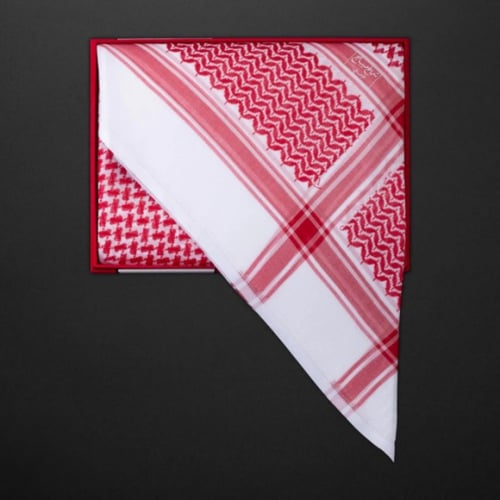 شماغ ميباج احمر غامق