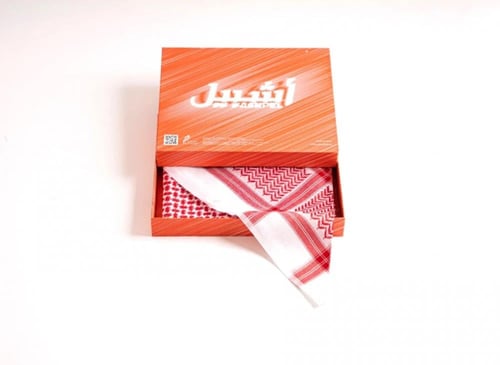 شماغ أشبيل أحمر غامق03