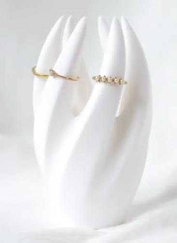 حامل خواتم أنيق - ملحق عصري لتخزين الخواتم بأمان و...