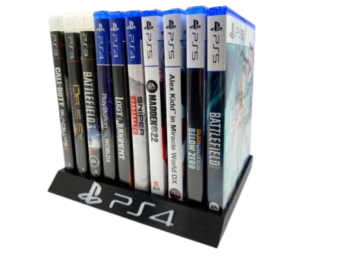 حامل أقراص بلايستيشن 4 ذو التصميم المميز بواجهة شع...