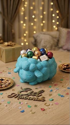 صحن توزيع حلويات على شكل خروف – قطعة واحدة بتصميم...