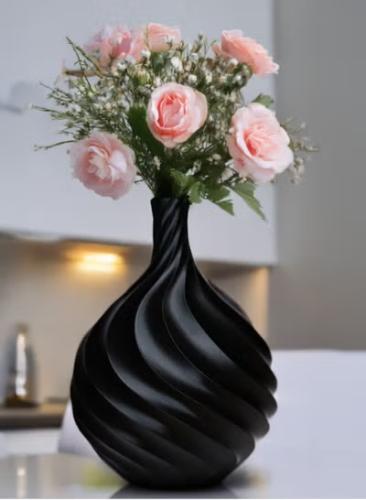 مزهرية حلزونية أنيقة – لمسة فنية عصرية للديكور