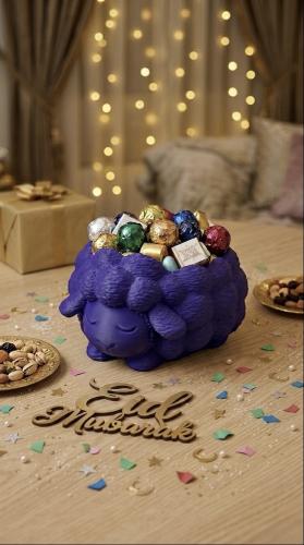 صحن توزيع حلويات على شكل خروف – قطعة واحدة بتصميم...