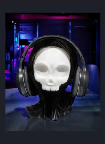 حامل سماعات رأس جمجمة