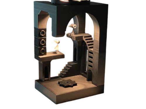 مصباح ليد مستوحى من لعبة مونوميت فالي، زاوية قصر ث...