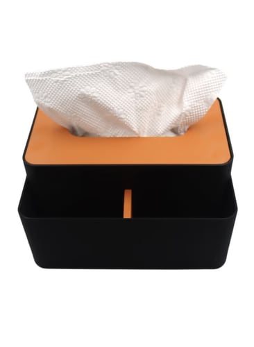 علبة مناديل أنيقة متعددة الأقسام – تنظيم عملي بلمس...