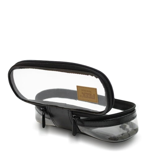 حافظة 12 فنجال شفاف أسود