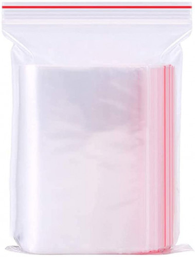 كيس بلاستيك بنافذه قفل (25 حبه ) . 2698017