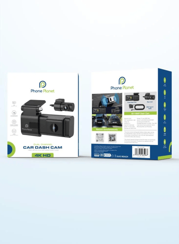 داش كام فون بلانت 4k امامي و خلفي مع كيبل OBD مجان...