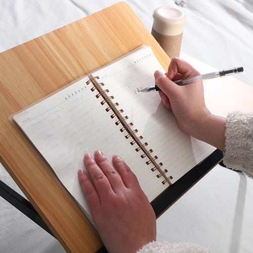 طاولة لابتوب دراسية متعددة المستويات وبفتحة كوب