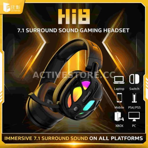 سماعة رأس بلوتوث + 2.4G محيطية للالعاب | GamWing