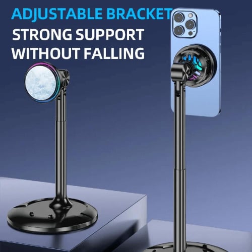 ستاند 3in1 حامل للجوال + مدمج مروحة تبريد + شحن لا...