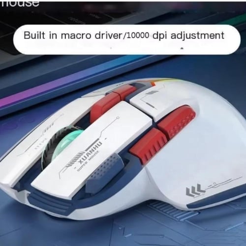 ماوس لاسلكي مخصص للالعاب بـ8 ازرار واضاءة RGB بثلا...