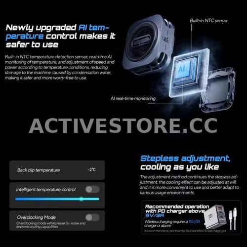 مروحة تبريد مائي اصدار 6 PRO للجوال والايباد | RED...