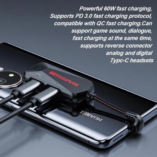 وصلة تايب سي 3in1 ( كوع ) مدخلين تايب سي ومدخل 3.5...