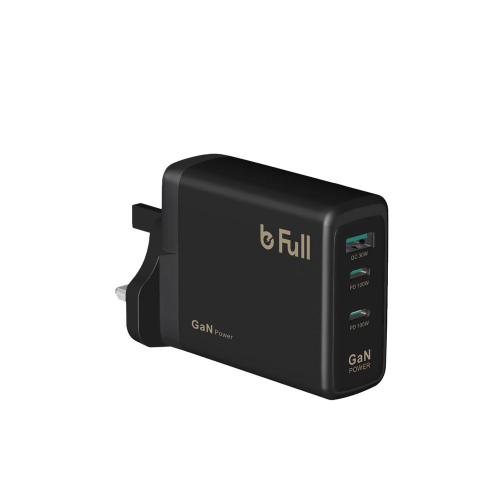 فيش جداري بمنفذين تايب سي ومنفذ USB وبخاصية GaN بق...