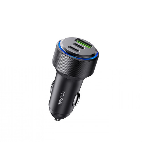 شاحن سيارة بمنفذ USB و منفذين PD بقوة 60 واط | Yes...