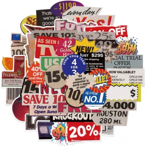 ملصقات متنوعة | خمس حبات