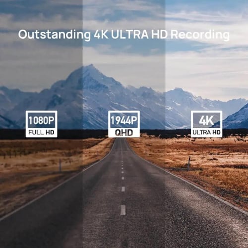 داش كام امامي و خلفي 4K تدعم خاصية الخروج عن المسا...