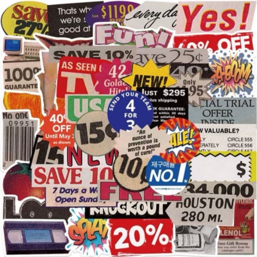 ملصقات متنوعة | خمس حبات