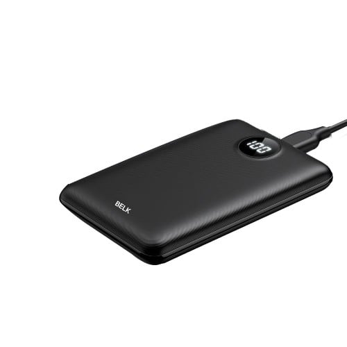 باوربنك بمنفذ USB ومنفذ تايب سي بسعة 10000mAh بمقي...