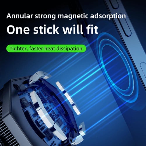 مروحة تبريد مائي للجوال مغناطيس بثلاث سرعات | PIVA