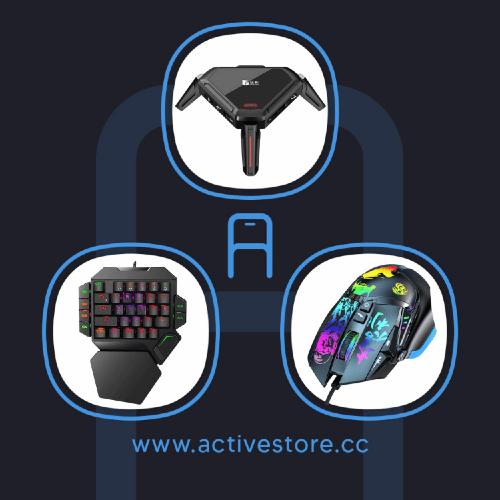 بكج المحترفين لتحكم ألعاب (ماوس + كيبورد + العقرب...