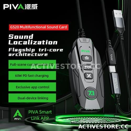 وصلة تايب سي 2in1 شحن بقوة 60w + كرت صوت للسماعة ب...