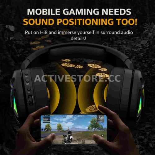 سماعة رأس بلوتوث + 2.4G محيطية للالعاب | GamWing