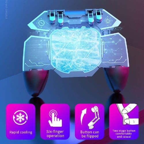 يد تحكم للجوال مدمج بها 4 ازرار و مروحة تبريد | ME...