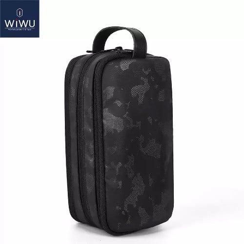 شنطة يد بثلاث جيوب | اسود جيشي | WIWU Salem Pouch