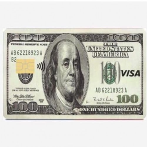 استكر بطاقة صراف ( دولار )