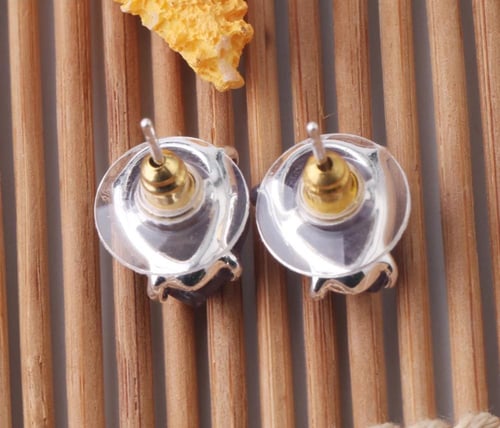 اقراط حجر روز كوارتز ( Rose Quartz ١)