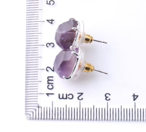 اقراط حجر لابيزلازولي طبيعي