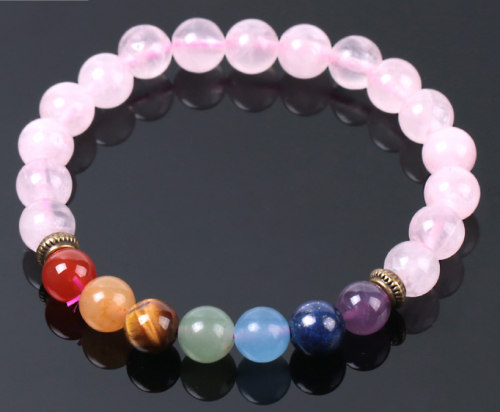 اسورة روز كوارتز مع احجار مناسبة شاكرات