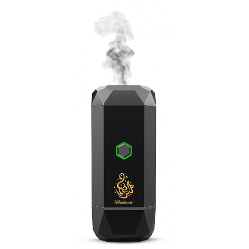 مبخرة كرستالية الكترونية ذكية تعمل بالشحن لون اسود...