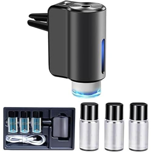 فواحة و معطر سيارة ذكي مع 3 عبوات زيوت عطرية