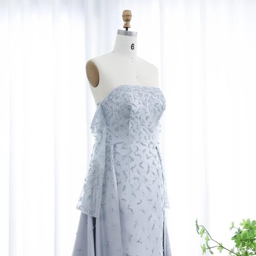 فستان سهرة baby blue size 4