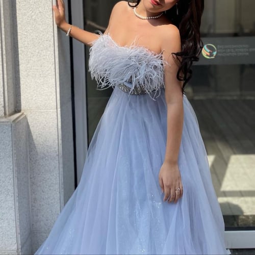 فستان سهرة - GREY FEATHER