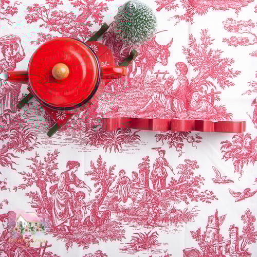 5831 رنر عنابي بنقوش ريفية